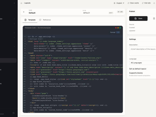 Layout editor