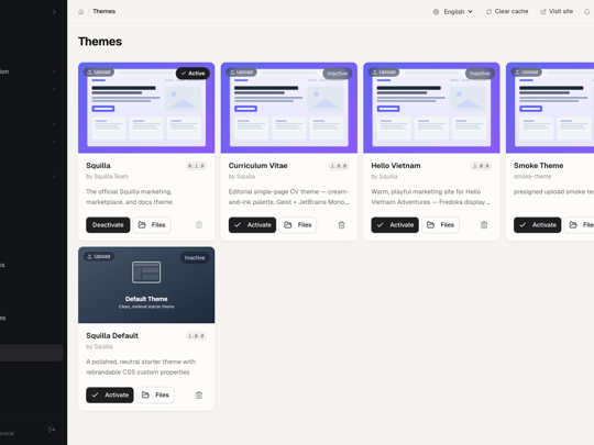 Themes list